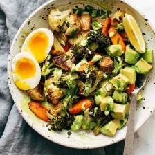 Roasted Vegetable Bowls with Green Tahini Recipe Page