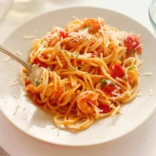 Shrimp Pasta with Tomatoes Recipe Page