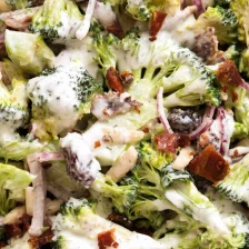 Broccoli Salad with Lighter Creamy Dressing Recipe Page