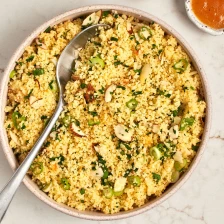 Warm Couscous Salad with Apricot Vinaigrette Recipe Page