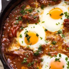 Shakshuka (Middle Eastern Poached or Baked Eggs) Recipe Page