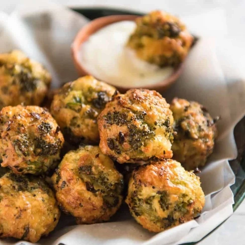 Baked Broccoli Cheese Balls Image