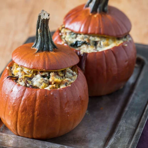 Thanksgiving Stuffed Roast Pumpkins Image