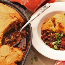 Quick and Easy Vegetarian Tamale Pie With Brown Butter Cornbread Crust Recipe Recipe Page