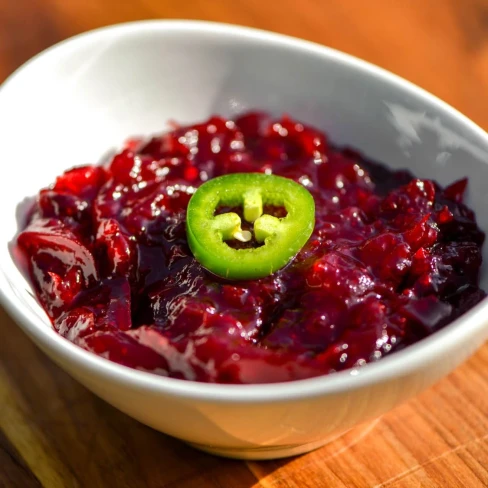 Smoky Jalapeño and Lime Cranberry Sauce Recipe Image