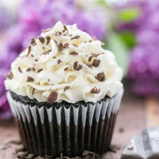 Dark Chocolate Cupcakes with White Chocolate Frosting Recipe Page