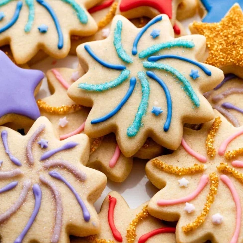 Fireworks Celebration Cookies (Easy Decoration) Image