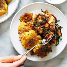 Caprese Chicken With Smashed Potatoes Recipe Page