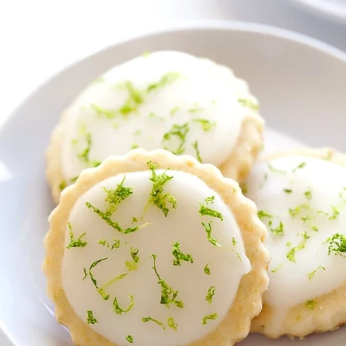 Coconut Lime Shortbread Cookies Image