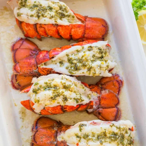 Lobster Tails Recipe with Garlic Lemon Butter Image