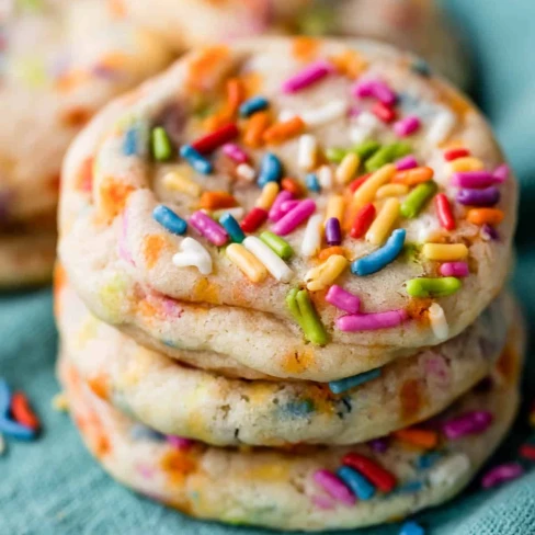 Drop Style Sprinkle Sugar Cookies Image