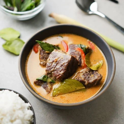 Thai Panang Curry w/ Beef &amp; Vegetables Image