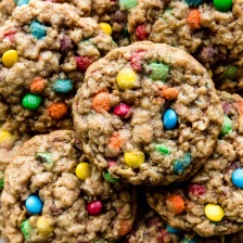 Chewy Oatmeal M&amp;M Cookies Recipe Page