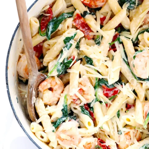 Creamy Shrimp Florentine Pasta Image