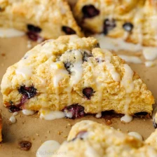 Blueberry Scones with Lemon Glaze Recipe Page