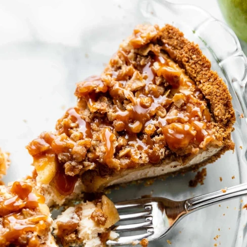 Caramel Apple Cheesecake Pie Image