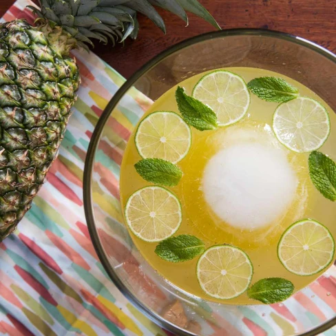 Isla Bonita Punch (Sparkling Pineapple-Rum Punch) Recipe Image