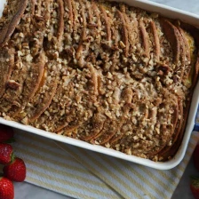 Easy Overnight Pancake Casserole With Streusel Topping Recipe Page