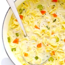 Creamy Lemon Chicken Noodle Soup Recipe Page