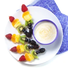 Fruit Skewers (with Lemon Honey Yogurt Dip) Recipe Page