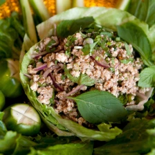 Thai Larb Gai (Chicken With Lime, Chili And Fresh Herbs) Recipe Page