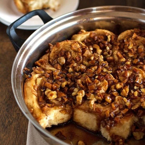 Caramel Rolls With Apples And Walnuts Image