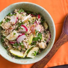 Toasted-Bulgur Salad With Smoked Trout, Radishes, and Green Apple Recipe Recipe Page