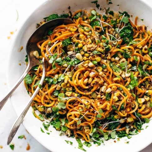 Chipotle Sweet Potato Noodle Salad With Roasted Corn Image