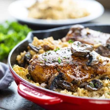Skillet Chicken And Mushroom Risotto Recipe Page