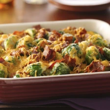 Cheesy Bacon Brussels Sprouts Recipe Page