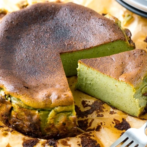 Matcha Basque Burnt Cheesecake Image