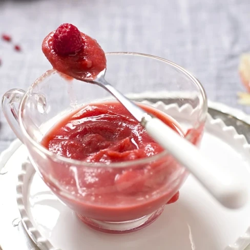 Apple, Raspberry with Vanilla Baby Food Puree Image