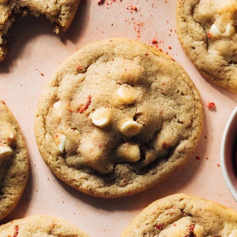 Strawberry White Chocolate Cookies Image