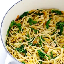 Linguini with Arugula, Garlic &amp; Parmesan Recipe Page