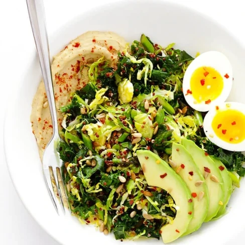 Hummus and Veggies Breakfast Bowl Image