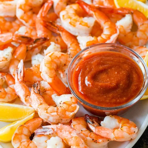 Shrimp Cocktail Recipe with the Best Sauce Image