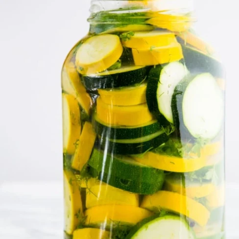 Quick Pickled Zucchini Recipe Image