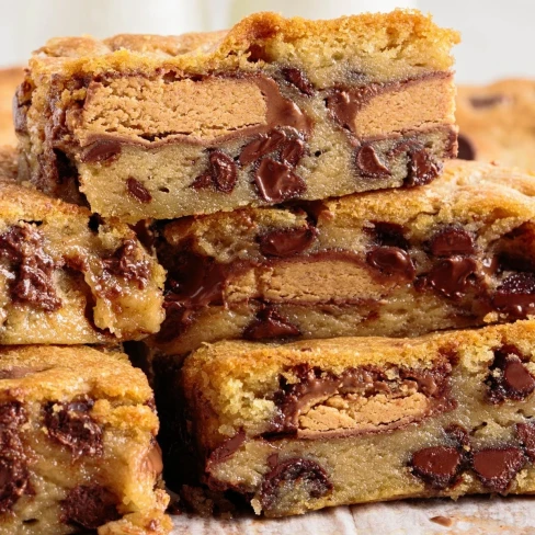 Peanut Butter Cup Cookie Bars Image