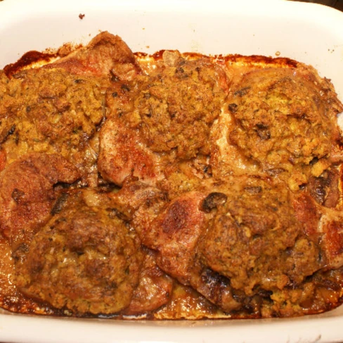 Pork Chop And Stuffing Casserole Image