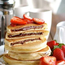 Nutella Stuffed Pancakes Recipe Page