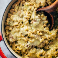 Steak and Cheddar Mac and Cheese Recipe Page