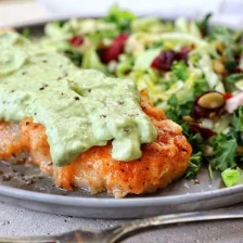 Pan Seared Cod with Avocado Cream Sauce Recipe Page