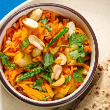 Gajarachi Koshimbir (Carrot Salad With Mustard Seeds And Curry Leaves) Recipe Page