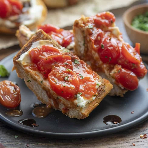 Creamy Roasted Tomato Toast Image