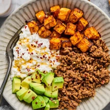 Sweet Potato Taco Bowl Recipe Page