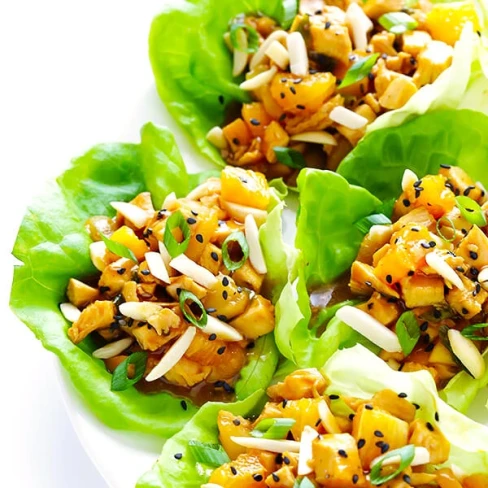 Orange Chicken Lettuce Wraps Image