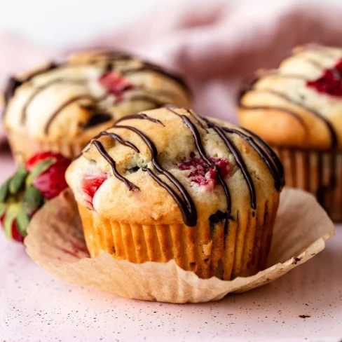 Chocolate Covered Strawberry Muffins Image