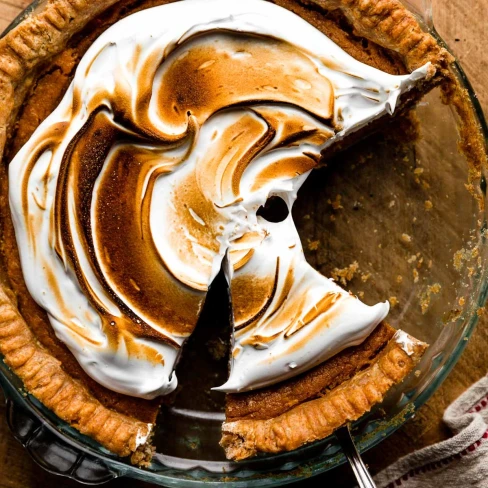 Bourbon Sweet Potato Pie with Marshmallow Topping Image