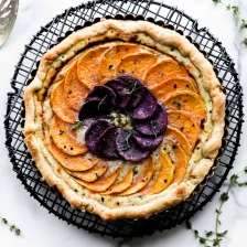 Savory Vegetable Cheese Tart Recipe Page