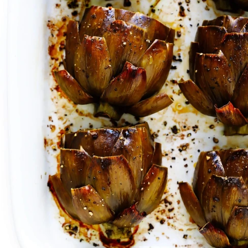 The Most Amazing Roasted Artichokes Image